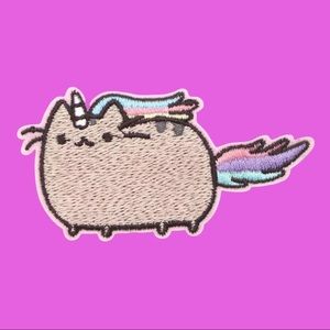 PUSHEEN Cat Rainbow Unicorn Iron On Patch